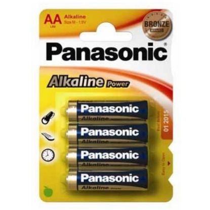 Image de Piles AA PANASONIC LR6APB/4BP - Lot de  4 piles LR6