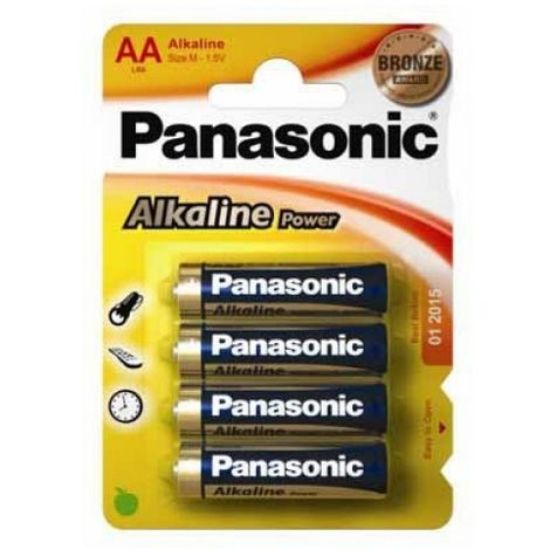 Picture of Piles AA PANASONIC LR6APB/4BP - Lot de  4 piles LR6