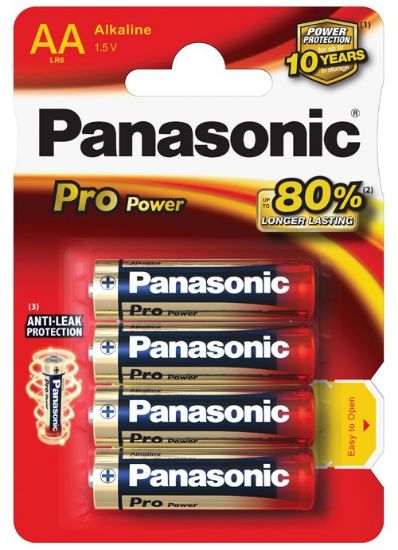 Picture of Piles AA PANASONIC LR6PPG/4BP - Lot de 4 piles LR6