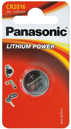 Image de Pile bouton PANASONIC CR2016 EL/1B  3VOLTS LITHIUM