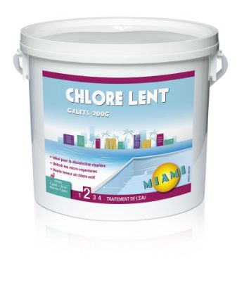 Image de Miami Chlore Lent Galets 5 Kg