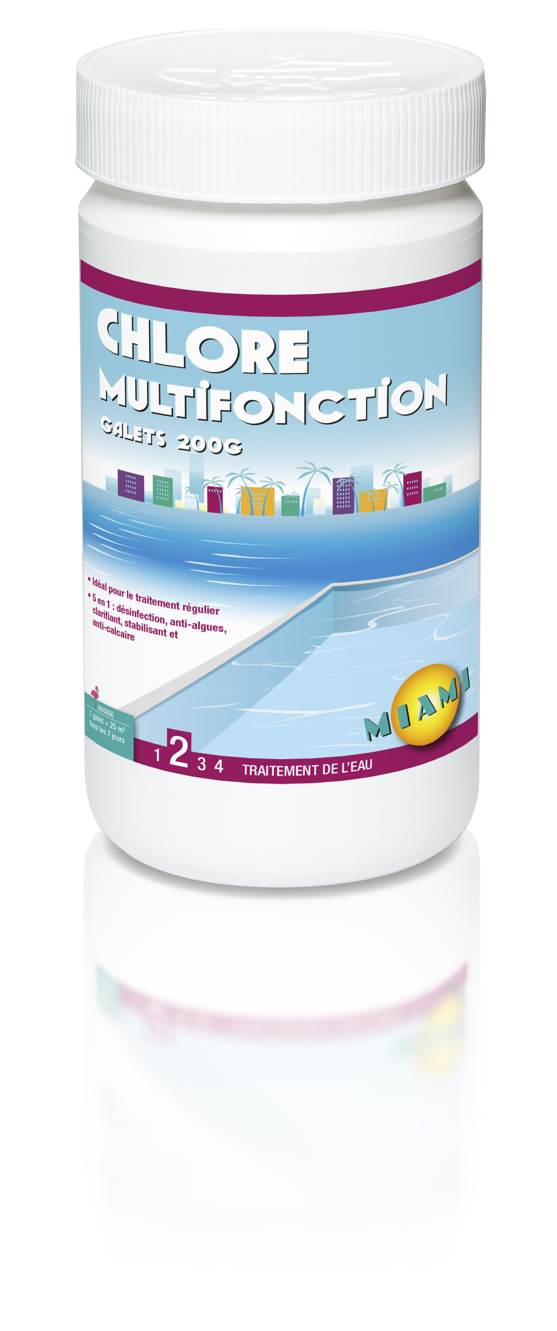 Miami Chlore Multifonction Pastille 1 Kg ChezVous.re Shopping et