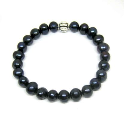 Bracelet de Perles noires de culture d’eau douce