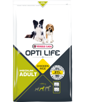 Croquettes chien OptiLife Adulte Medium Sac 12.5Kg
