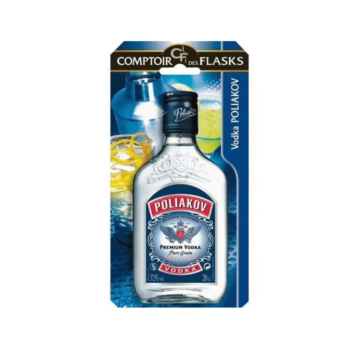 Whisky Flask Vodka Poliakov 20 cl ChezVous.re Shopping et Courses en ligne, livrés à