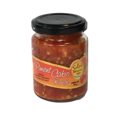 Pate piment cabris rouge Soleil Réunion 90G