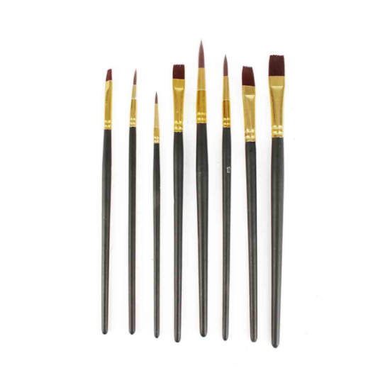  Assortiment 15 pinceaux pour peinture et loisirs créatifs