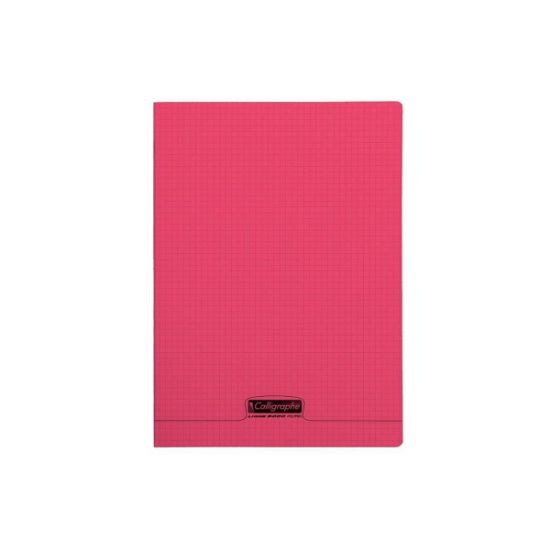 Picture of Cahier piqure - Couv Polypro 3/10ème - 21 x 29,7 - 90 g - Q.5x5 - 96 pages - Rouge