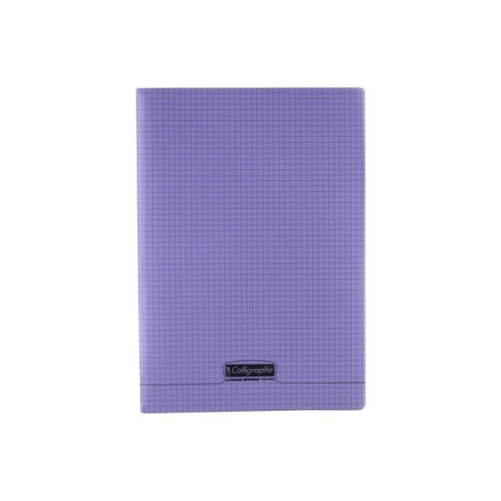 Image de Cahier piqure - Couv Polypro 3/10ème - 21 x 29,7 - 90 g - Q.5x5 - 96 pages - Violet