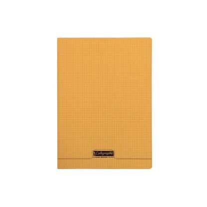 Image de Cahier piqure - Couv Polypro 3/10ème - 21 x 29,7 - 90 g - Q.5x5 - 96 pages - Orange