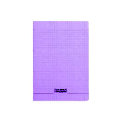 Image de Cahier piqure - Couv Polypro 3/10ème - 21 x 29,7 - 90 g - Seyes Grands Carreaux - 192 pages - Violet