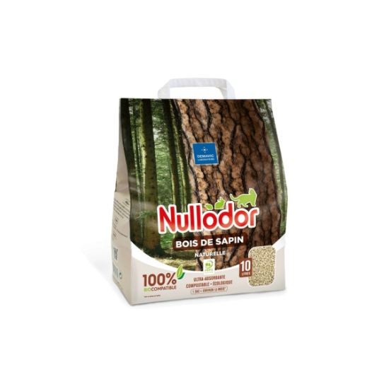 Litière NullodOr bois de sapin 10l