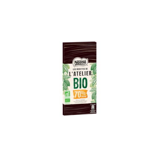 Picture of Nestlé La Recette de l'Atelier Bio 70% 80g