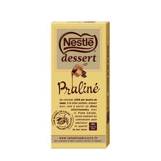 Nestlé Dessert 170g Chocolat Praliné à pâtisser