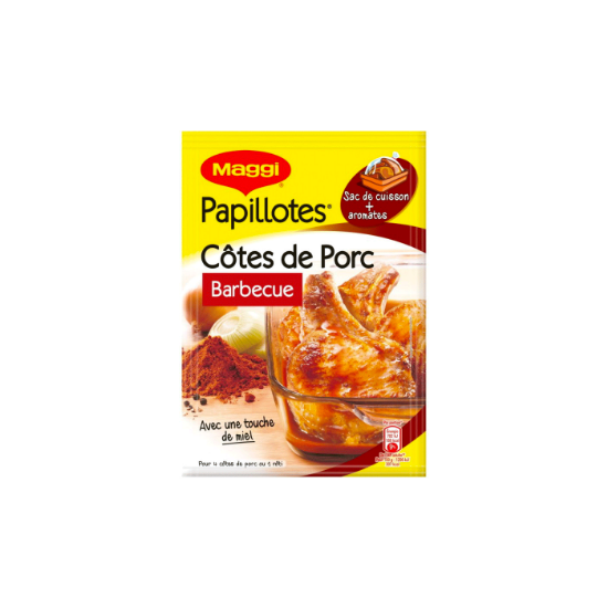 Image de Maggi Papillotes Cote de Porc Barbecue 28g