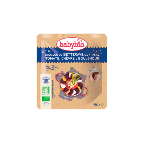 Picture of Babybio Poche BN Bettrave Tomate Chevre Boulgour