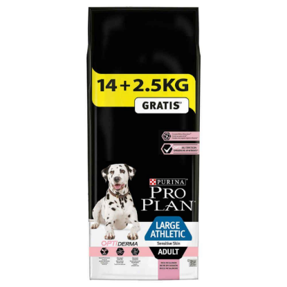 Purina Pro Plan Dog Large (Adult) Athletic saumon 14kg + 2,5 Kg offerts