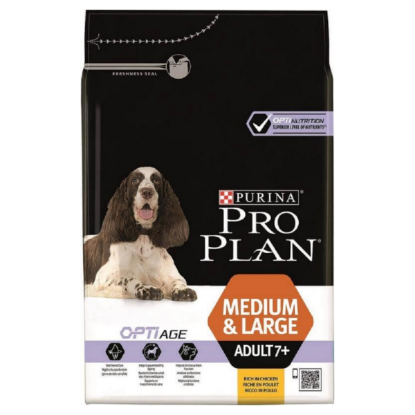 Image de Purina Pro Plan Dog (Medium et Large Adult) 7ans et plus 3 kg poulet