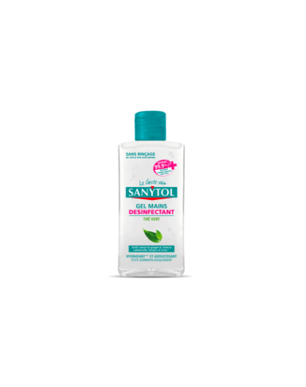 Image de Sanytol Gel désinfectant mains - thé vert 75ml