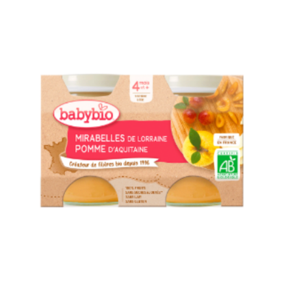 Picture of Babybio Mirabelle Pomme 2x130g