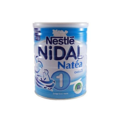 Nidal 2 Gourmand lait bébé poudre 2eme age 800g   - Shopping et  Courses en ligne, livrés à domicile ou au bureau, 7j/7 à la Réunion