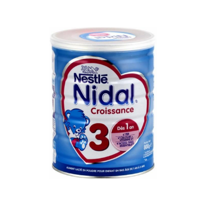 Nidal 3 lait bébé poudre Croissance 800g