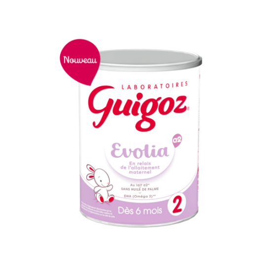 Guigoz 2 Evolia A2 lait bébé poudre 2eme Age 800g