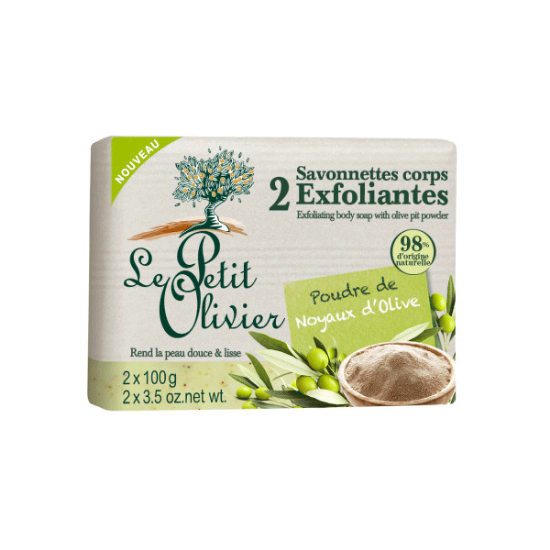 Picture of Le Petit Olivier Savonette Exfoliant  POUDRE NOYAU OLIVE 2X100G