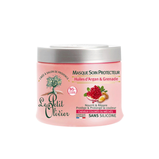 Picture of Le Petit Olivier Masque - Huile d'Argan & Grenade - Cheveux Colorés ou Méchés 330ML