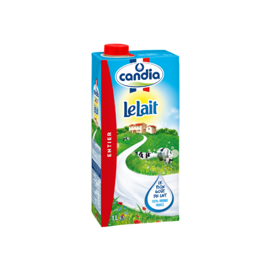 Image de Candia lait entier Brique 1L 