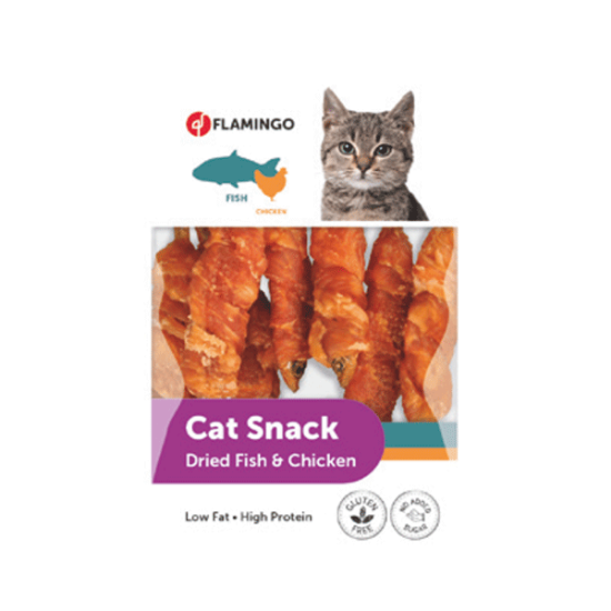 FLAMINGO Poisson séché avec poulet pour chat 50g