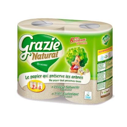 Grazié 2 Rouleaux  Essuie Tout 2 Plis