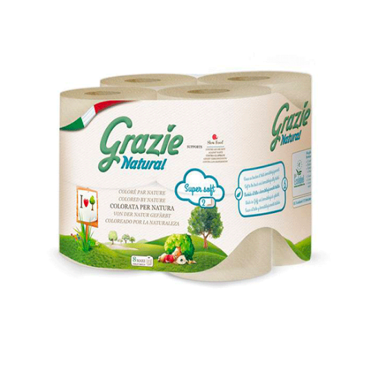 Grazié 8 rouleaux de Papier Toilette 3 Plis