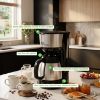 Cafetière filtre isotherme 900 W, 8 tasses, verseuse inox – Little Balance Easy Thermo – noir et inox