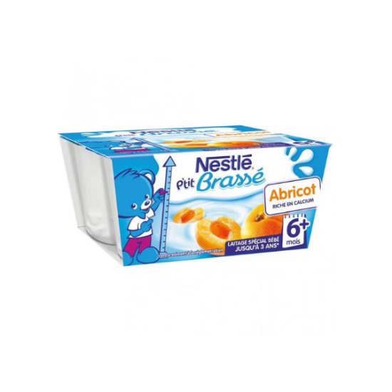 P'tit Brassé Nestlé Abricot - 4x100g 6 M 