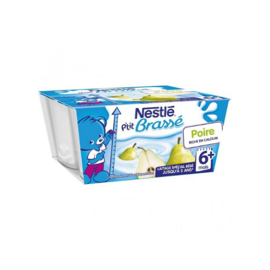 P'tit Brassé Nestlé Poire - 4x100g 6 M 