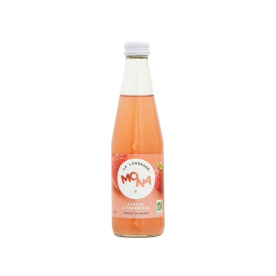 MONA Limonade BIO Fraise et Framboise 33cl