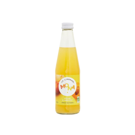 MONA Limonade BIO Pêche et Abricot 33cl