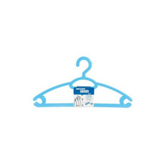 Lot de 6 cintres plastique, ergonomique
