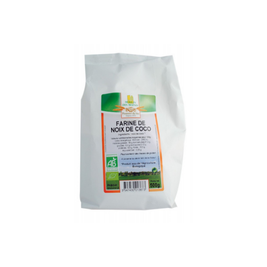 Farine de noix de coco BIO 500g "Moulin des moines"