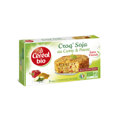 Croq'soja Curry Pavot 200g bio CEREAL