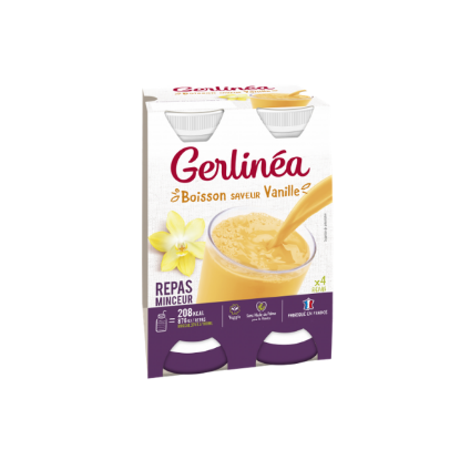 GERLINEA Repas à boire saveur vanille 4x250g