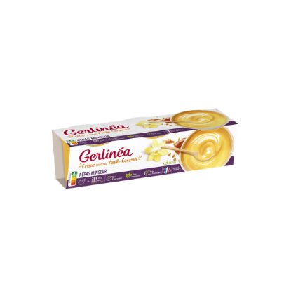GERLINEA Coupelles crème repas vanille 3x210g