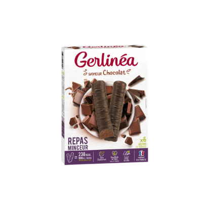 GERLINEA Barres repas saveur chocolat 12x31g