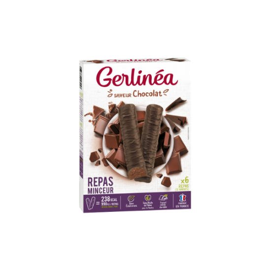 GERLINEA Barres repas saveur chocolat 12x31g