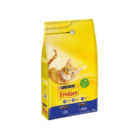 FRISKIES Croquettes chats au colin/légumes 4Kg 