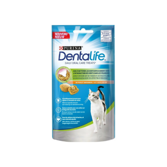 DENTALIFE Friandises pour chat adulte au poulet  40g