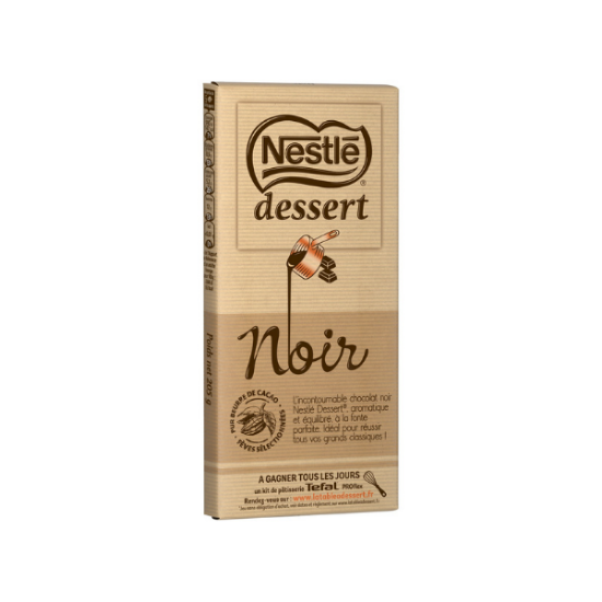Nestlé Dessert Chocolat Noir Patissier 205g   - Shopping et  Courses en ligne, livrés à domicile ou au bureau, 7j/7 à la Réunion