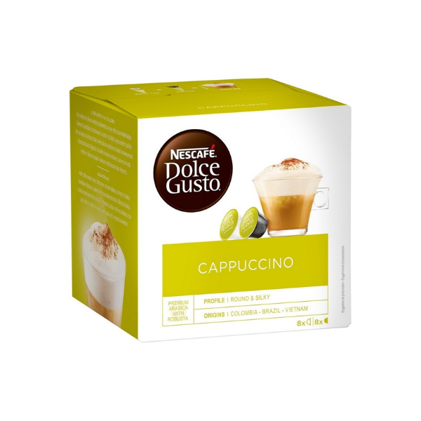 Nescafé Dolce Gusto Cappuccino 8 dosettes   - Shopping et  Courses en ligne, livrés à domicile ou au bureau, 7j/7 à la Réunion