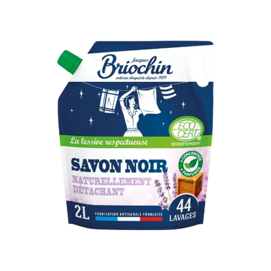 BRIOCHIN Recharge Lessive Savon Noir 2L
